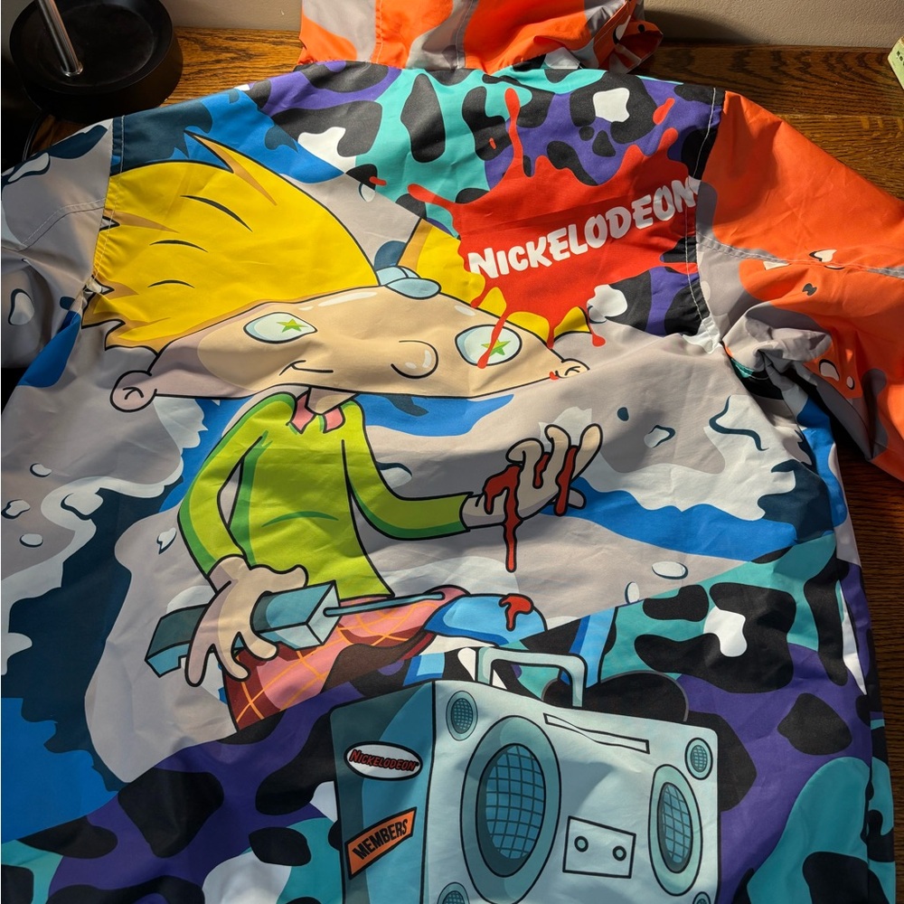 Members Only Hey Arnold Graphic Winbreaker full zip Jacket - Picture 14 of 16